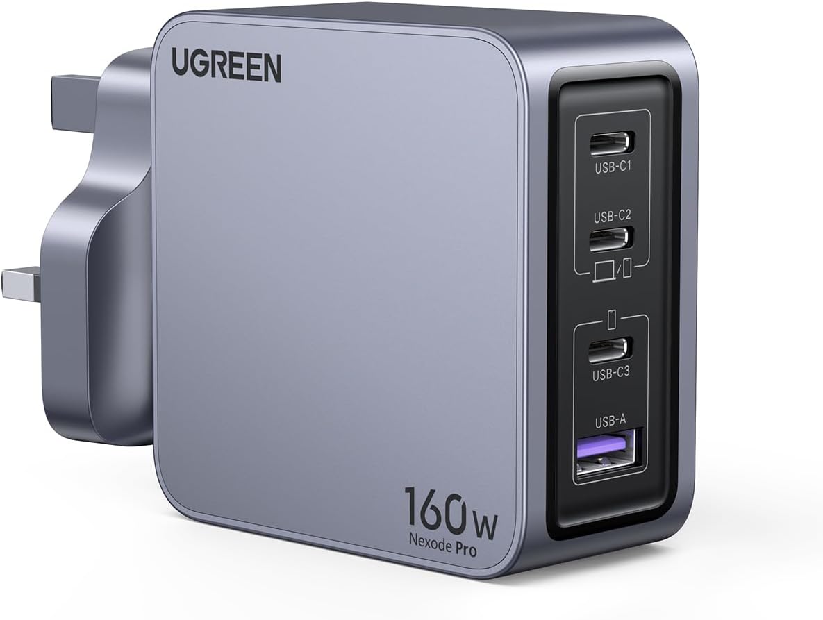 UGREEN Nexode Pro 160W 4-Port GaN Fast Charger Set UK 25878
