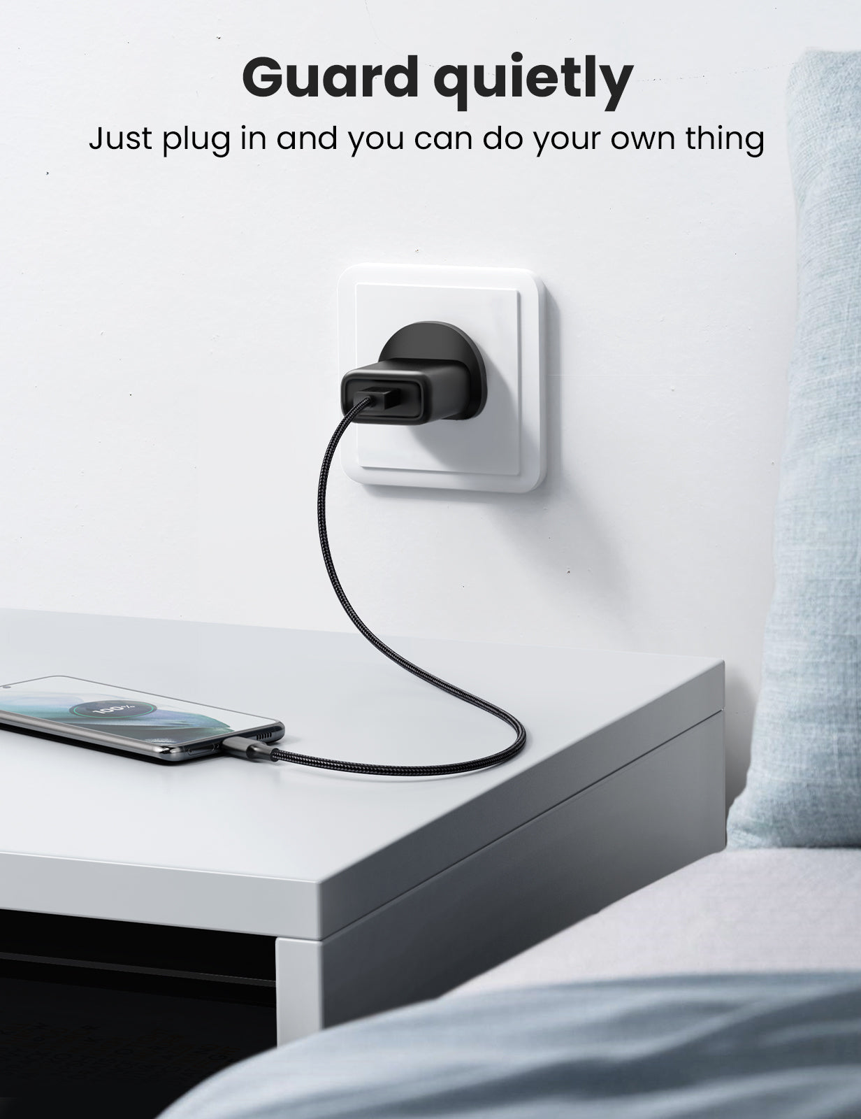 UGREEN Fast Charging Power Adapter with QC3.0 UK (Black) 70165