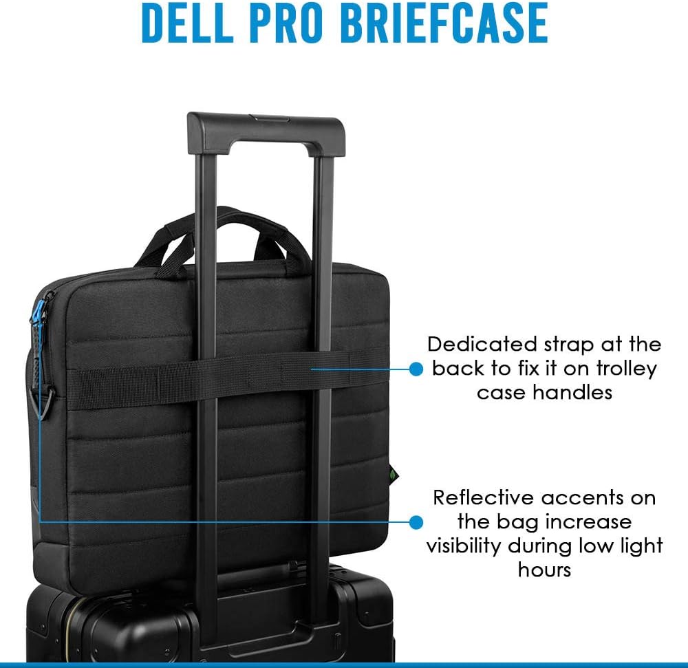Dell Pro Briefcase 15 (PO1520C), Made with an Earth-Friendly Solution-Dyeing Process