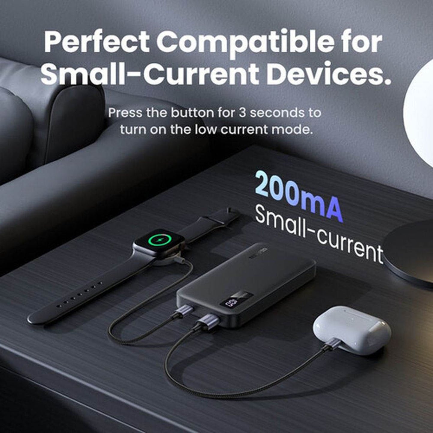 UGREEN 10000mAh Two-way Fast Charging Power Bank Black 25742