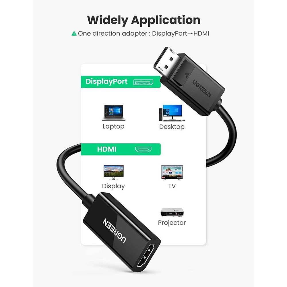 UGREEN DP Male to HDMI Female 4K*2K 60HZ 25cm 70694