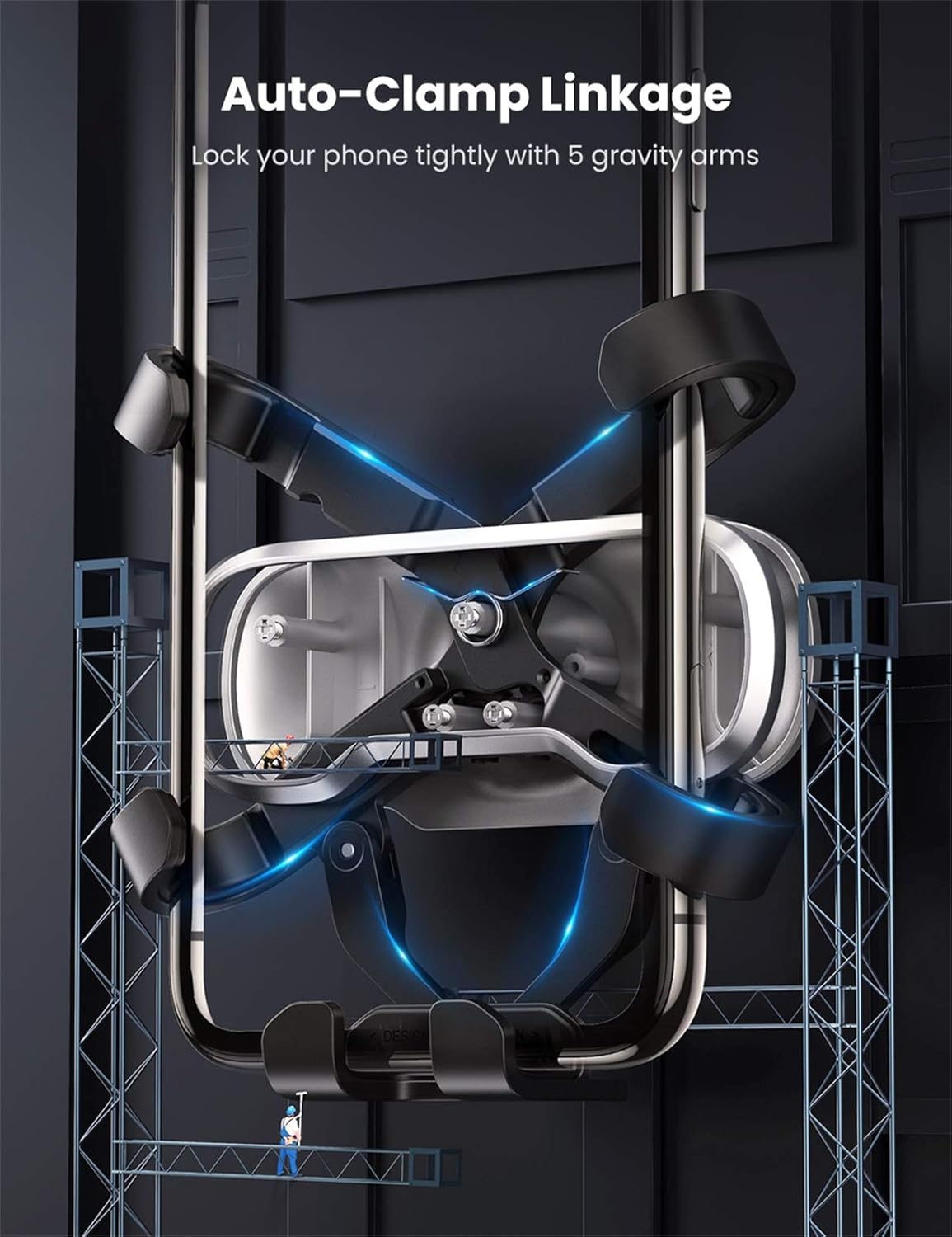UGREEN Gravity Phone Holder for Round Air Vent 30401