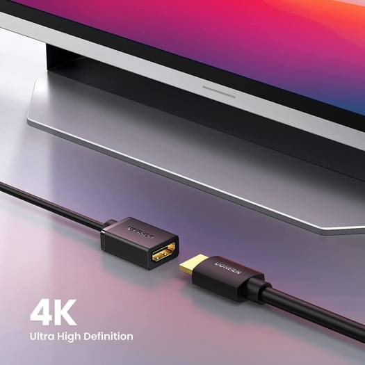 UGREEN Micro HDMI Male to HDMI Female Adapter Cable 22cm(Black) 20134