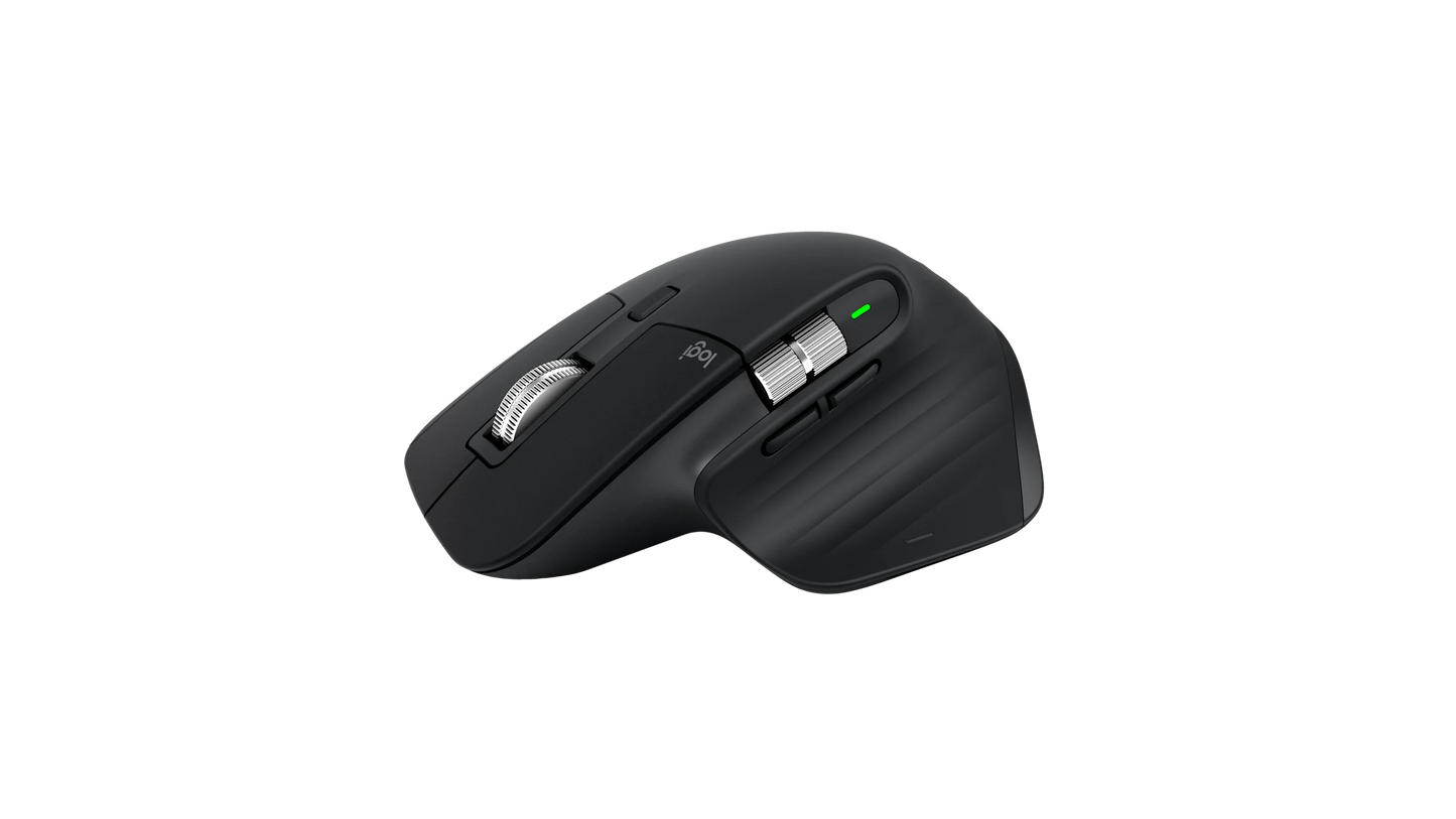 Logitech MX Master 3S - Wireless Performance Mouse with Ultra-Fast Scrolling, Ergo, 8K DPI, Track on Glass, Quiet Clicks, USB-C, Bluetooth, Windows, Linux, Chrome - Graphite