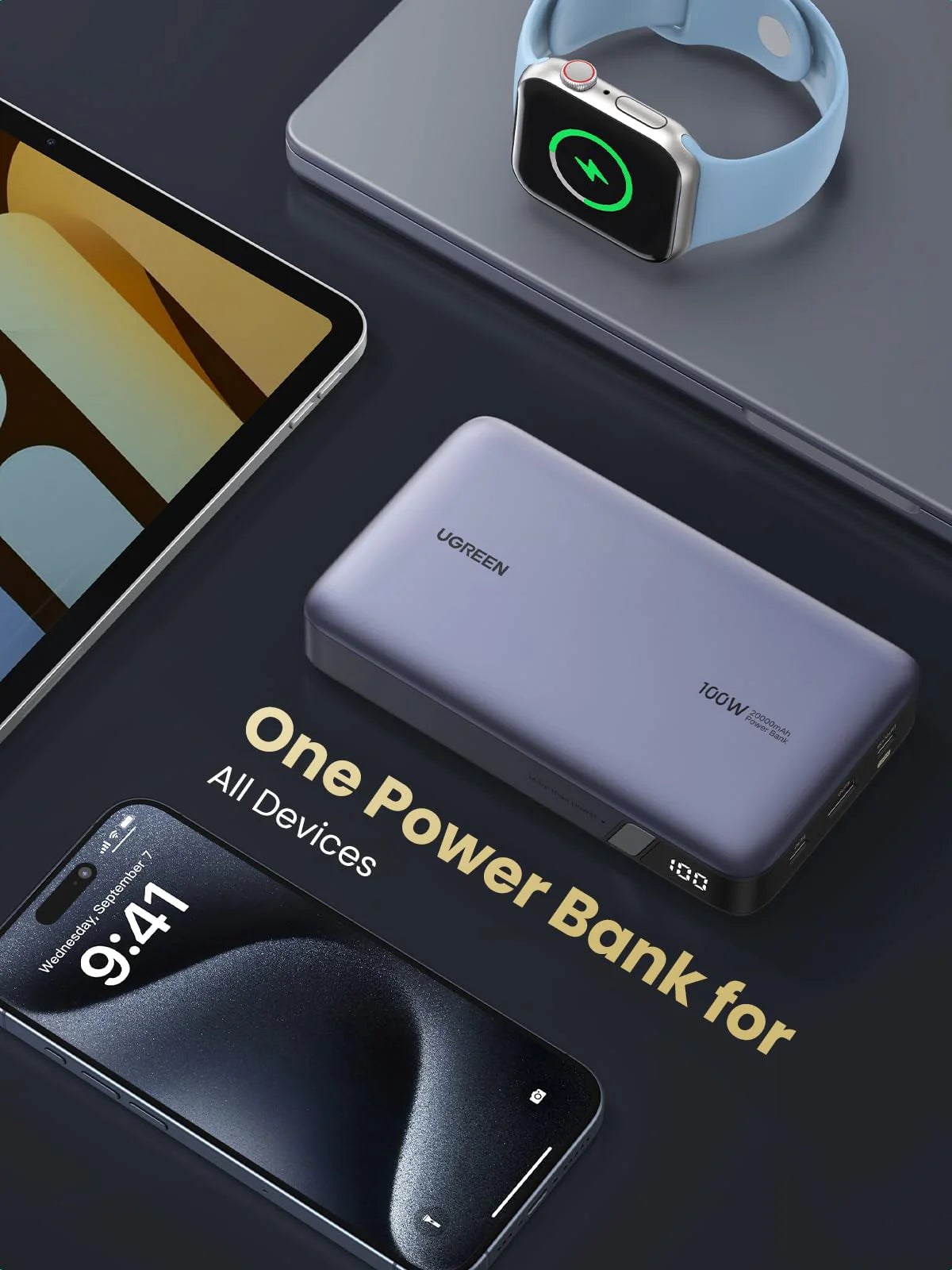 UGREEN 20000mAh Two-way Fast Charging Power Bank 25188