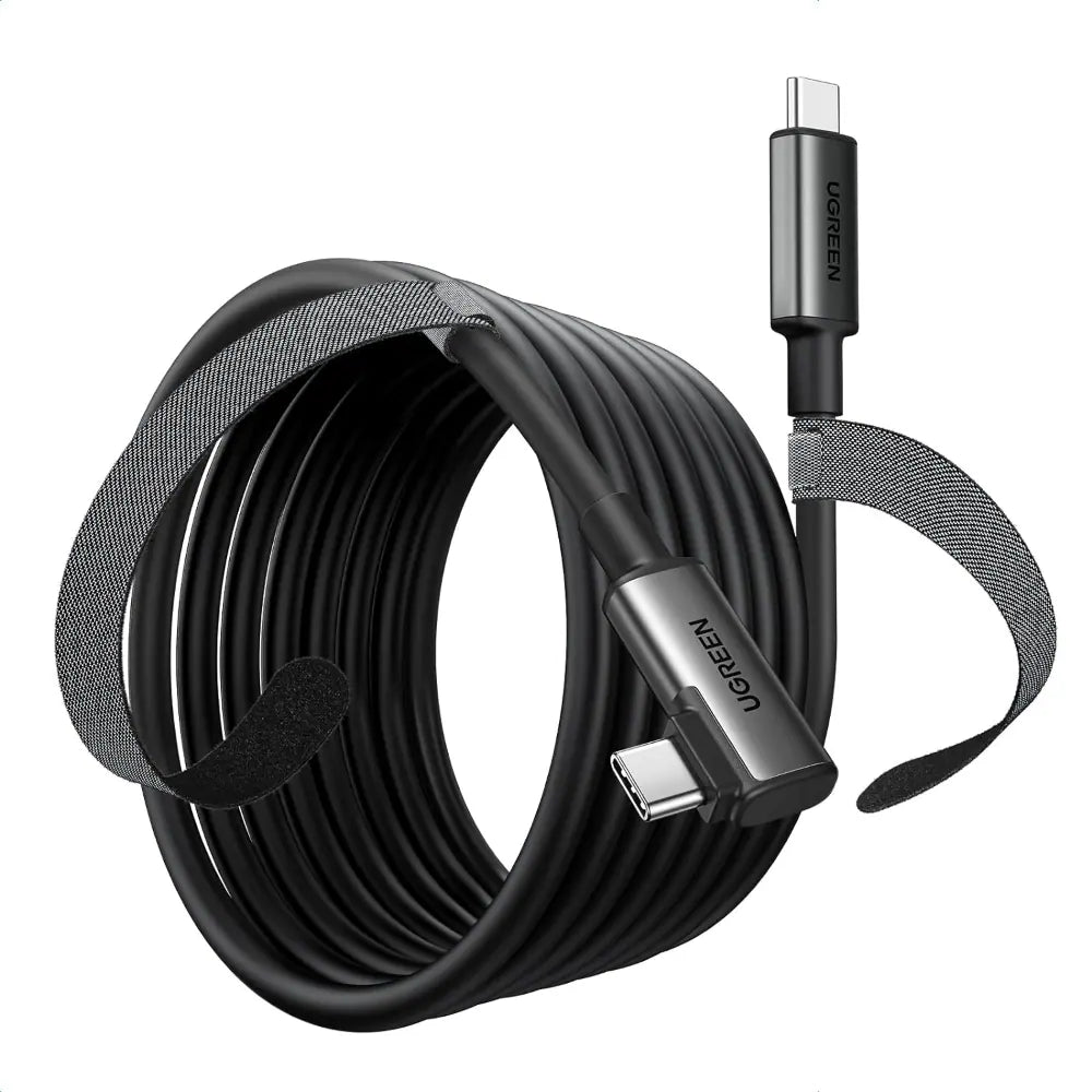UGREEN Right Angle USB-C to USB-C Link Cable 5m (Black) 90629