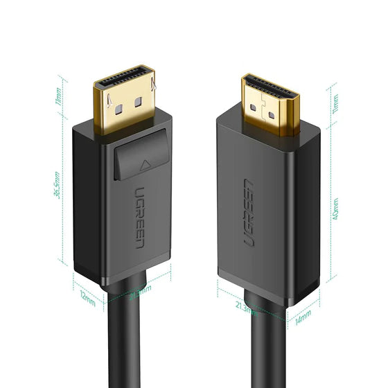 UGREEN DP Male to HDMI Male Cable 1.5m (Black) 10239