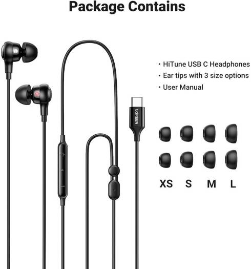 UGREEN IN-EAR EARPHONES WITH TYPE-C CONNECTOR 30638
