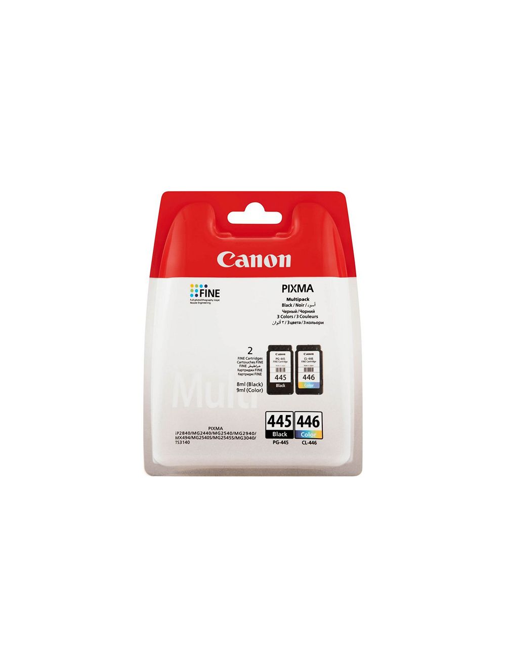 Canon PG 445/CL 446 BK/C/M/Y Ink Cartridge