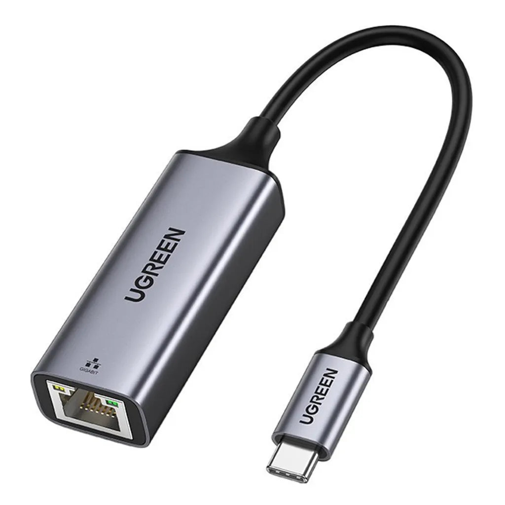 UGREEN USB Type C to 10/100/1000M Ethernet Adapter (Space Gray) 50737
