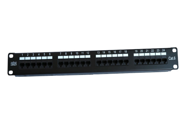 INFILINK PATCH PANEL 24 PORTS CAT 6 UTP RJ-45 ENHANCED IP-PP624V2