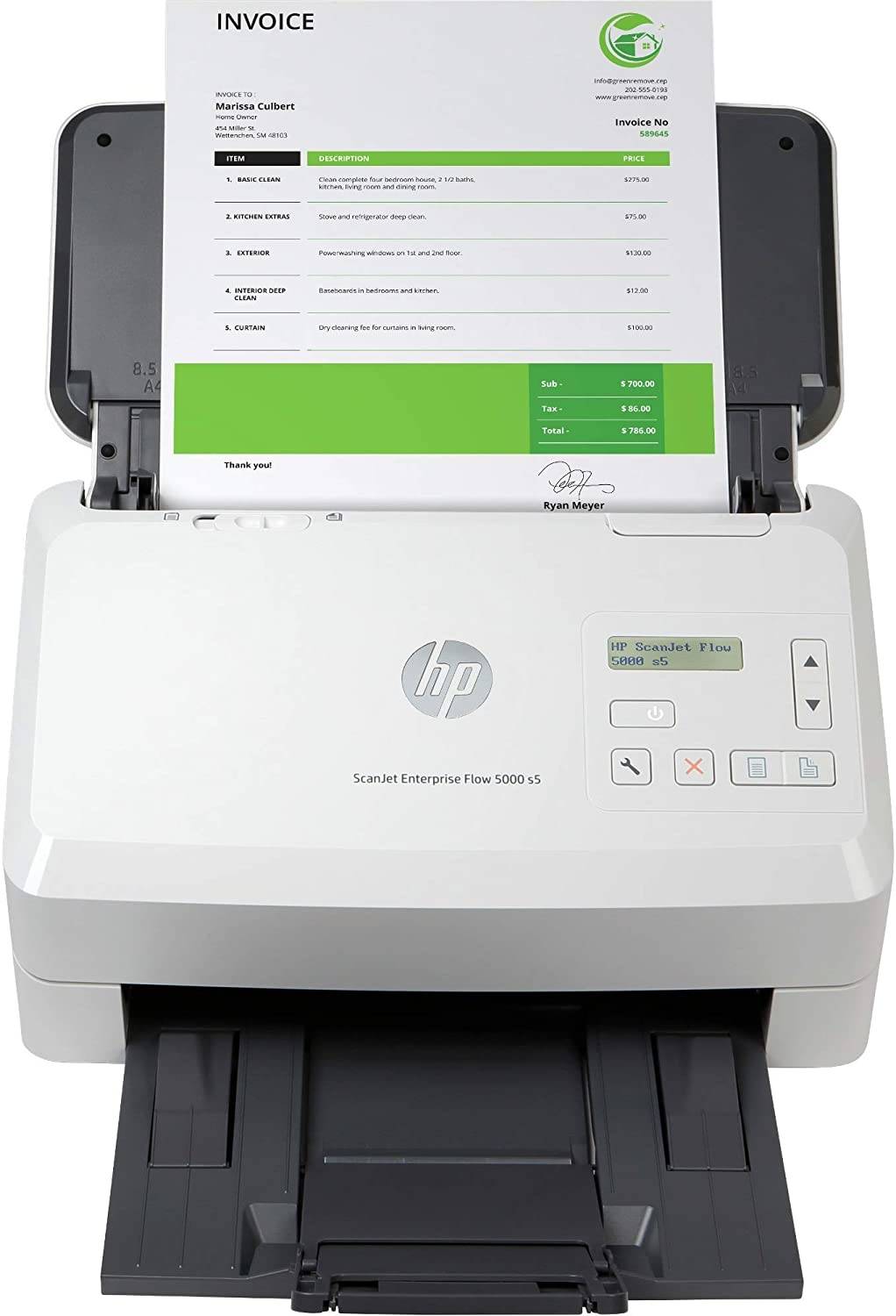HP ScanJet Enterprise Flow 5000 s5 Scanner 6FW09A