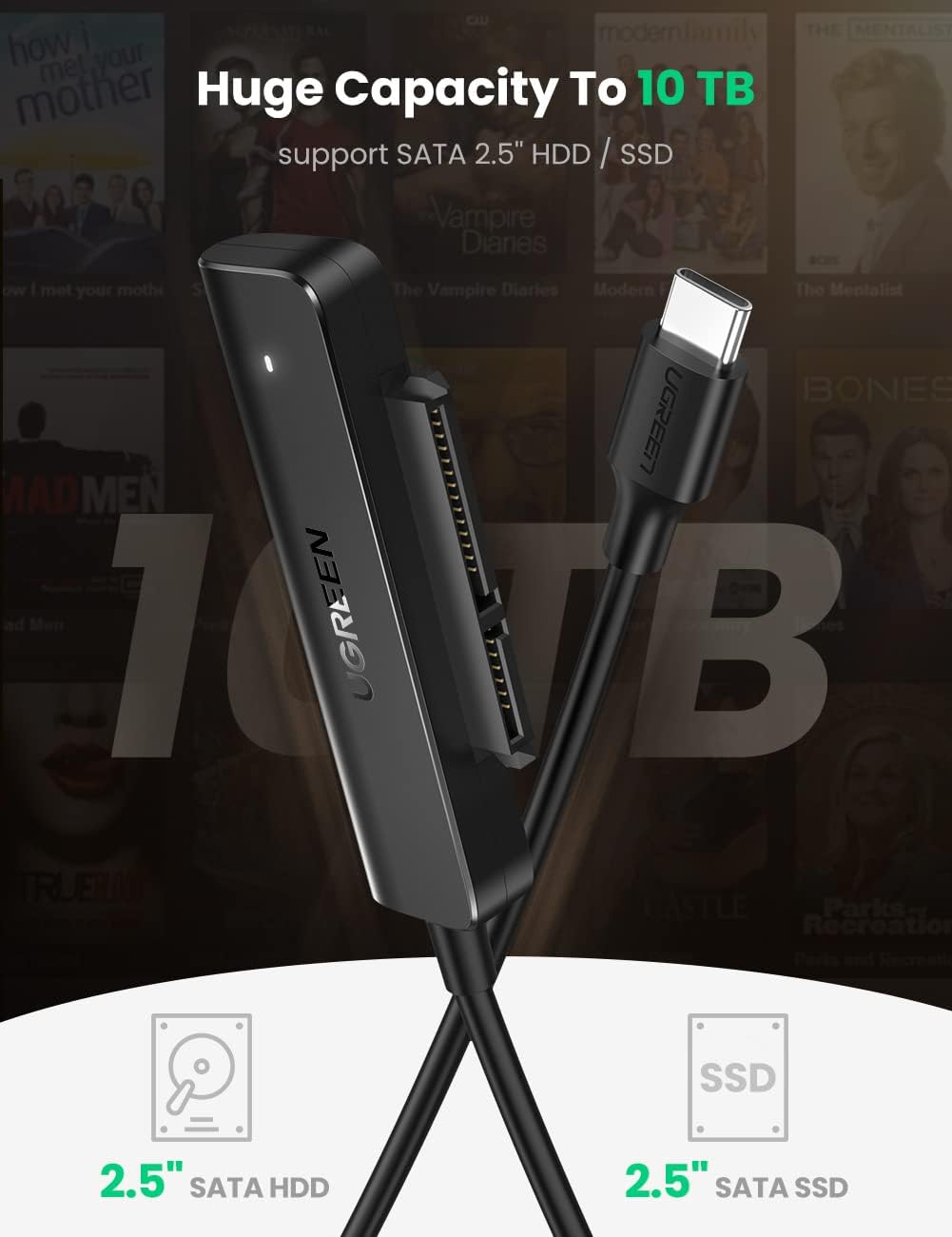 UGREEN 70610 USB C to Sata Adapter