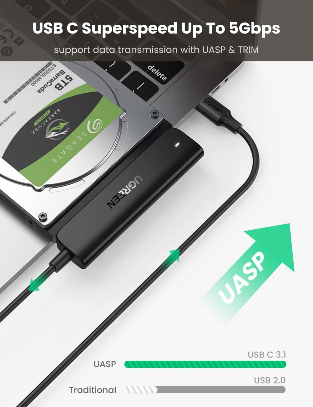 UGREEN 70610 USB C to Sata Adapter