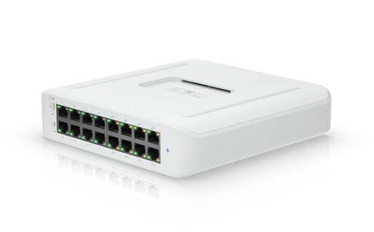 Ubiquiti USW-Lite-16-PoE UniFi 16-Port Cloud Managed Desktop Gigabit PoE+ Switch