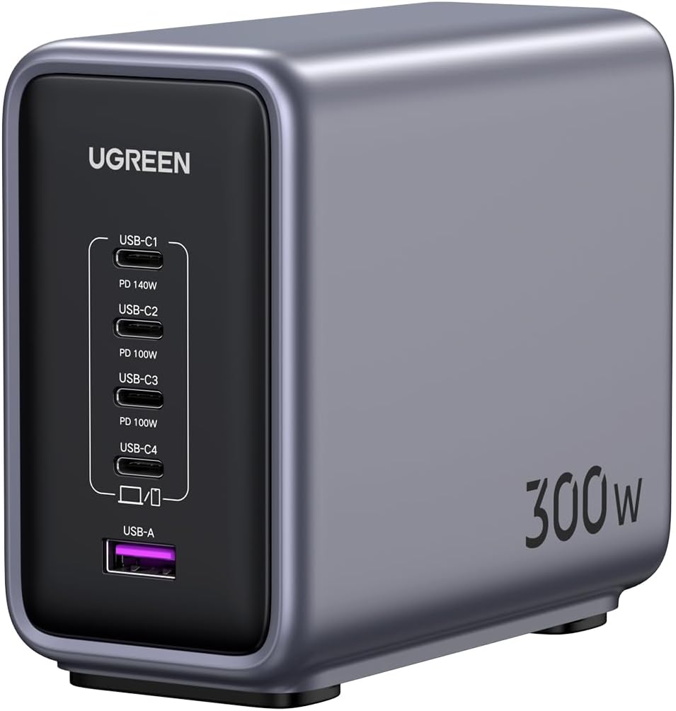 UGREEN Nexode 300W 5-Port PD GaN Fast Charger UK 90904B