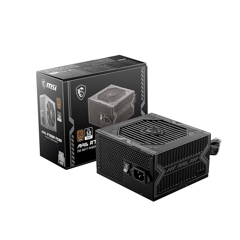 MSI MAG A750BN Non-Modular Power Supply 306-7ZP2C18-CE0