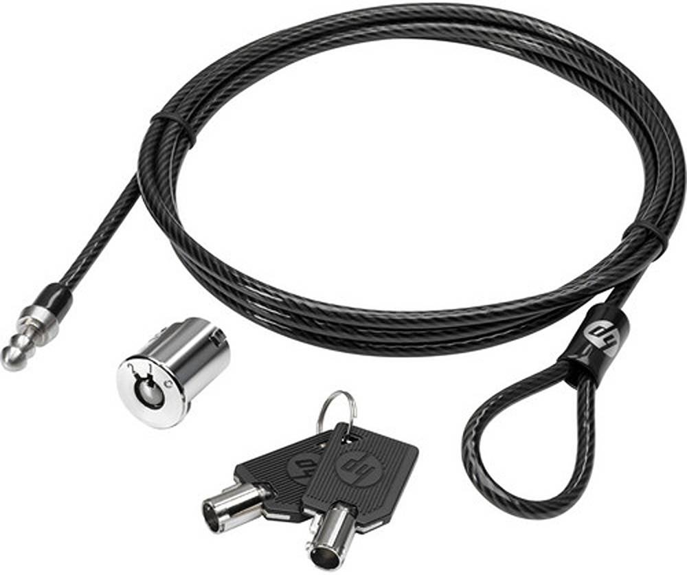 HP AU656AA Cavo Di Sicurezza Per Computer Portatile - Blocco Antifurto Per Notebook HP EliteBook, ProBook (25XX, 64XX, 65XX, 8460, 8760)