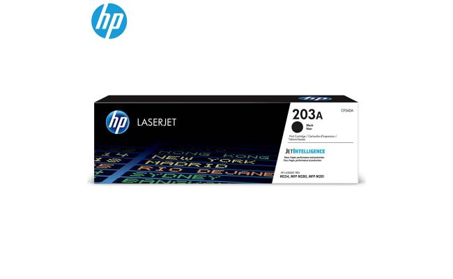 HP 203A Black Original LaserJet Toner Cartridge (CF540A)