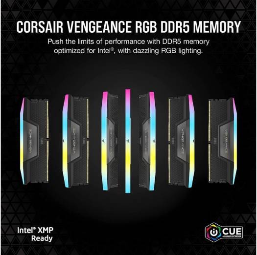 CORSAIR VENGEANCE RGB 32GB DDR5 Desktop Memory Kit