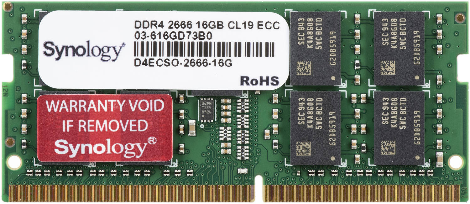 Synology 16GB DDR4 2666 MHz ECC SO-DIMM Server Memory