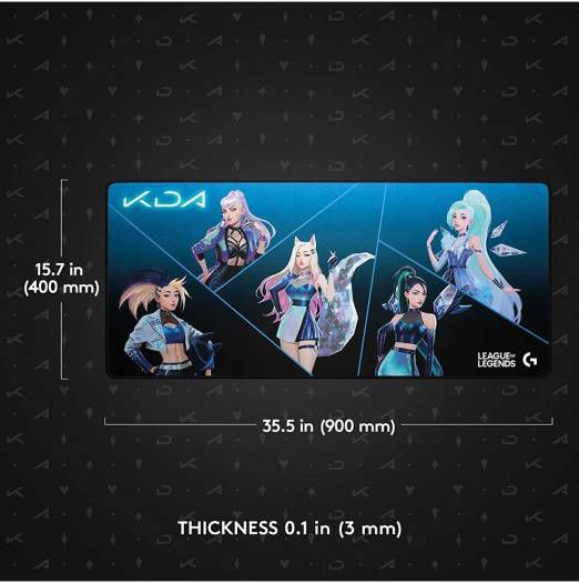 Logitech G840 XL League of Legends KDA Gaming Mouse Pad 943-000458