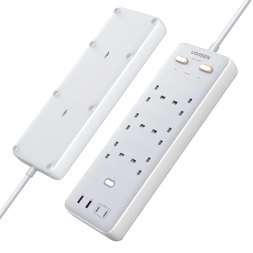 UGREEN 65W 6-Outlet Surge Protector (2C2A)      35011