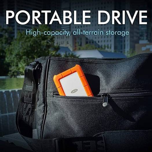 LaCie Rugged Mini USB 3.0 Portable External Hard Drive LAC301558