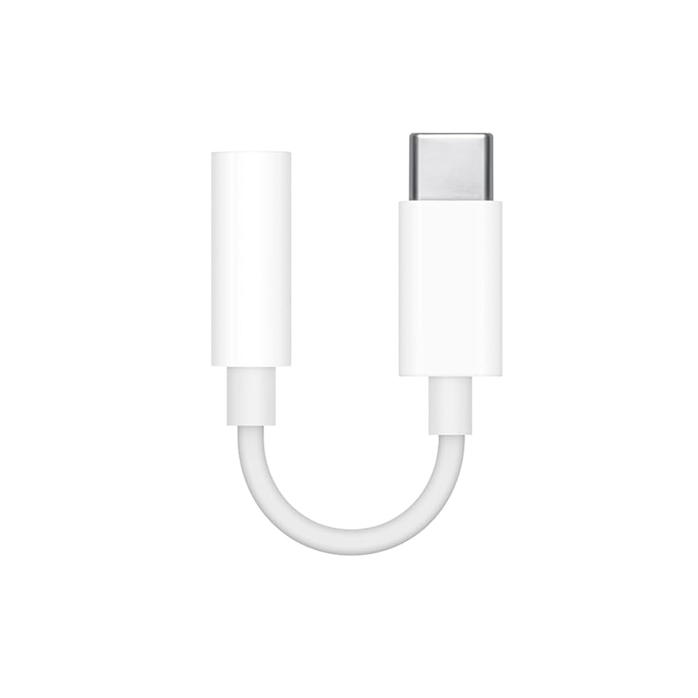 Apple USB-C Male to 3.5mm Female Headphone Jack Adapter MU7E2ZM/A