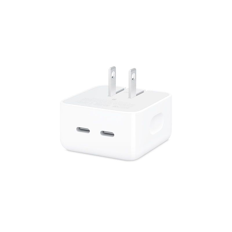 Apple 35W Dual USB Type-C Port Compact Power Adapter MW2H3AM/A