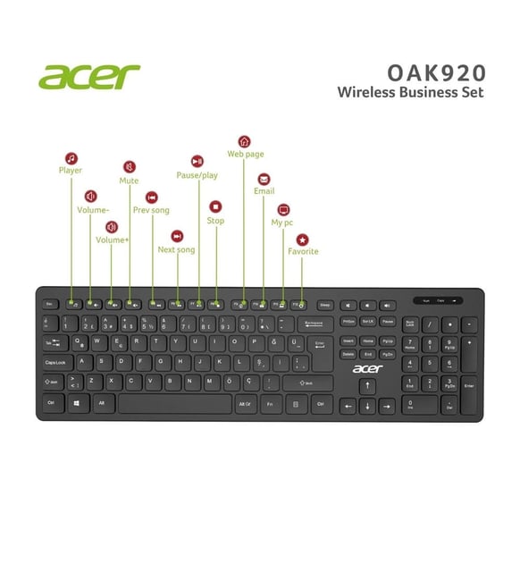 ACER WIRELESS COMBO OAK920