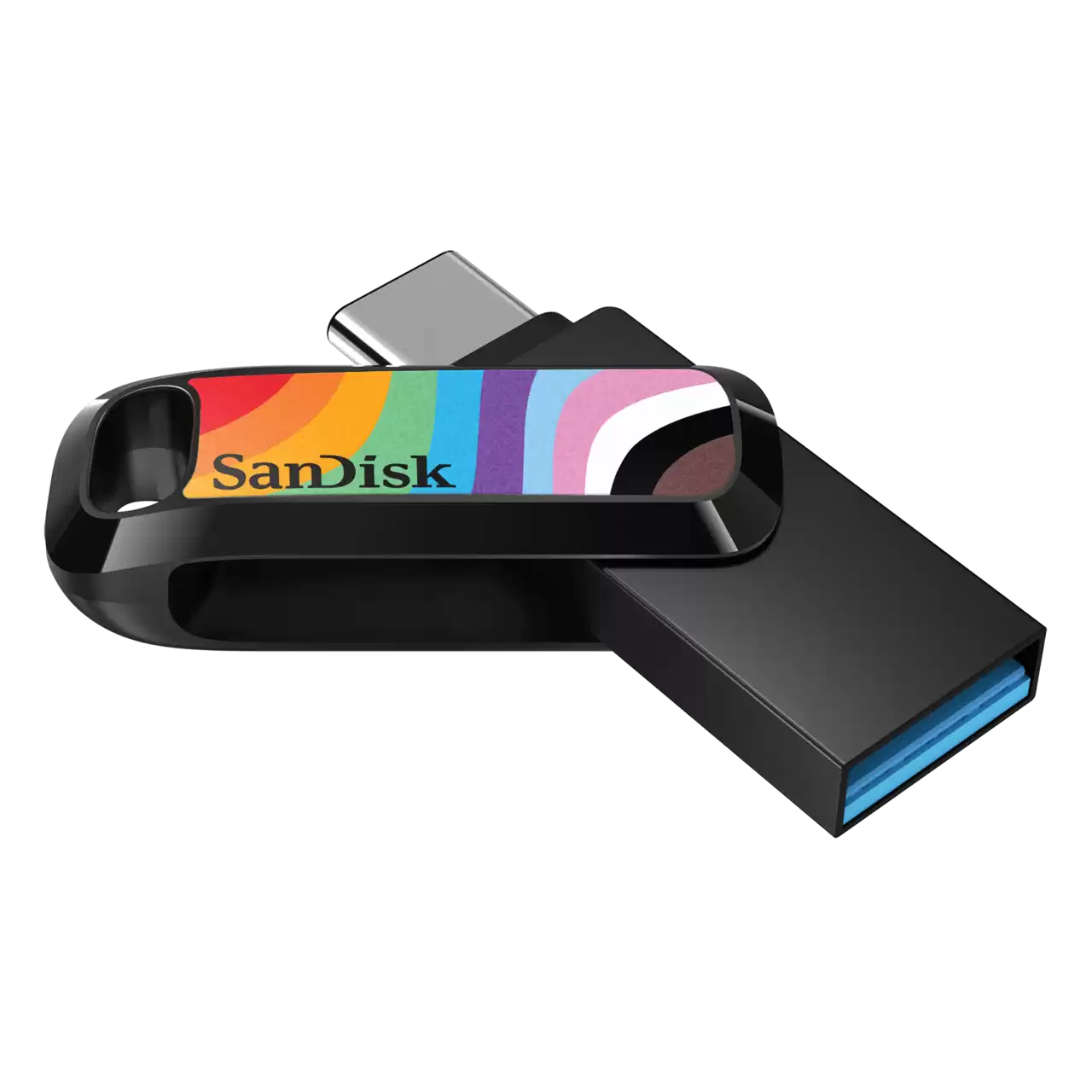 SanDisk Ultra Dual Drive Go USB Type-C, Pride Edition - 128GB SDDDC3-128G-GRNBW
