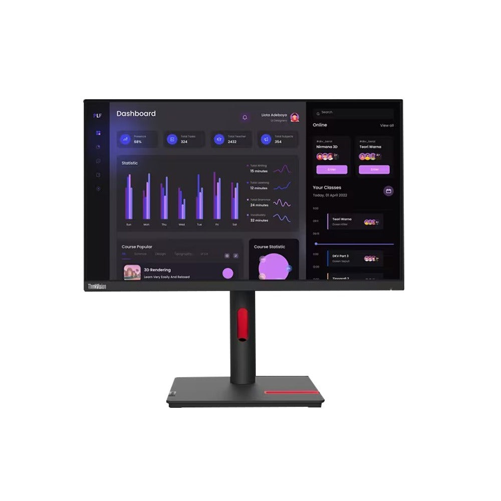 Lenovo ThinkVision T24i-30 Monitor 23.8 FHD IPS 3Year–63CFMATXUK