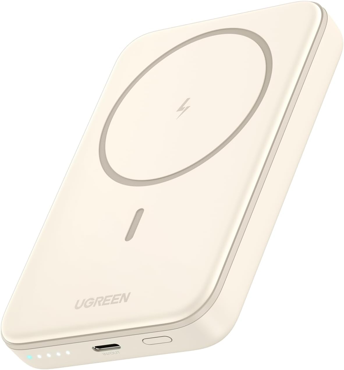 UGREEN 10000mAh Magnetic Wireless Power Bank Beige 25208