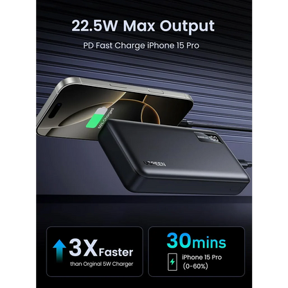 UGREEN 20000mAh Two-way Fast Charging Power Bank   25683