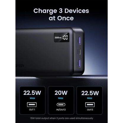 UGREEN 20000mAh Two-way Fast Charging Power Bank   25683