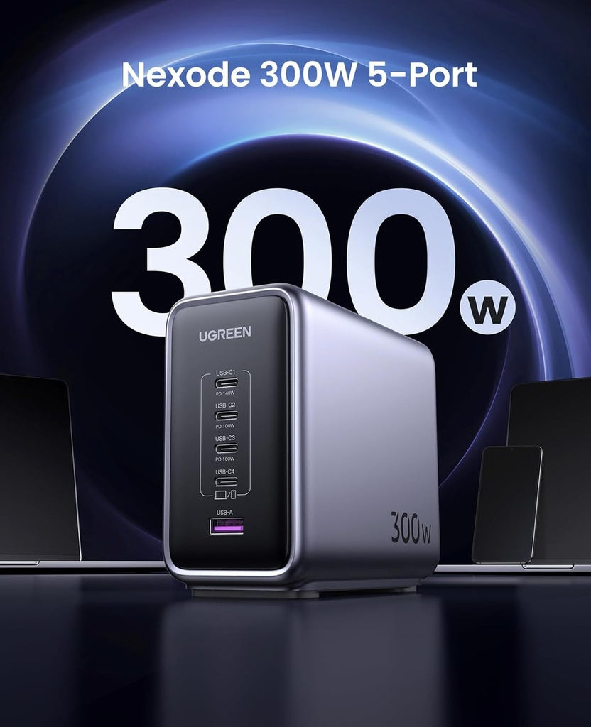 UGREEN Nexode 300W 5-Port PD GaN Fast Charger UK 90904B