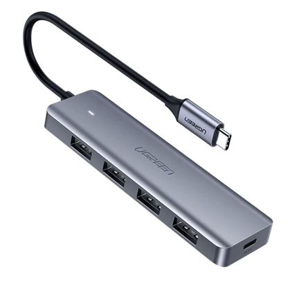 UGREEN 4-Port USB3.0 Hub with USB-C Power Supply 70336