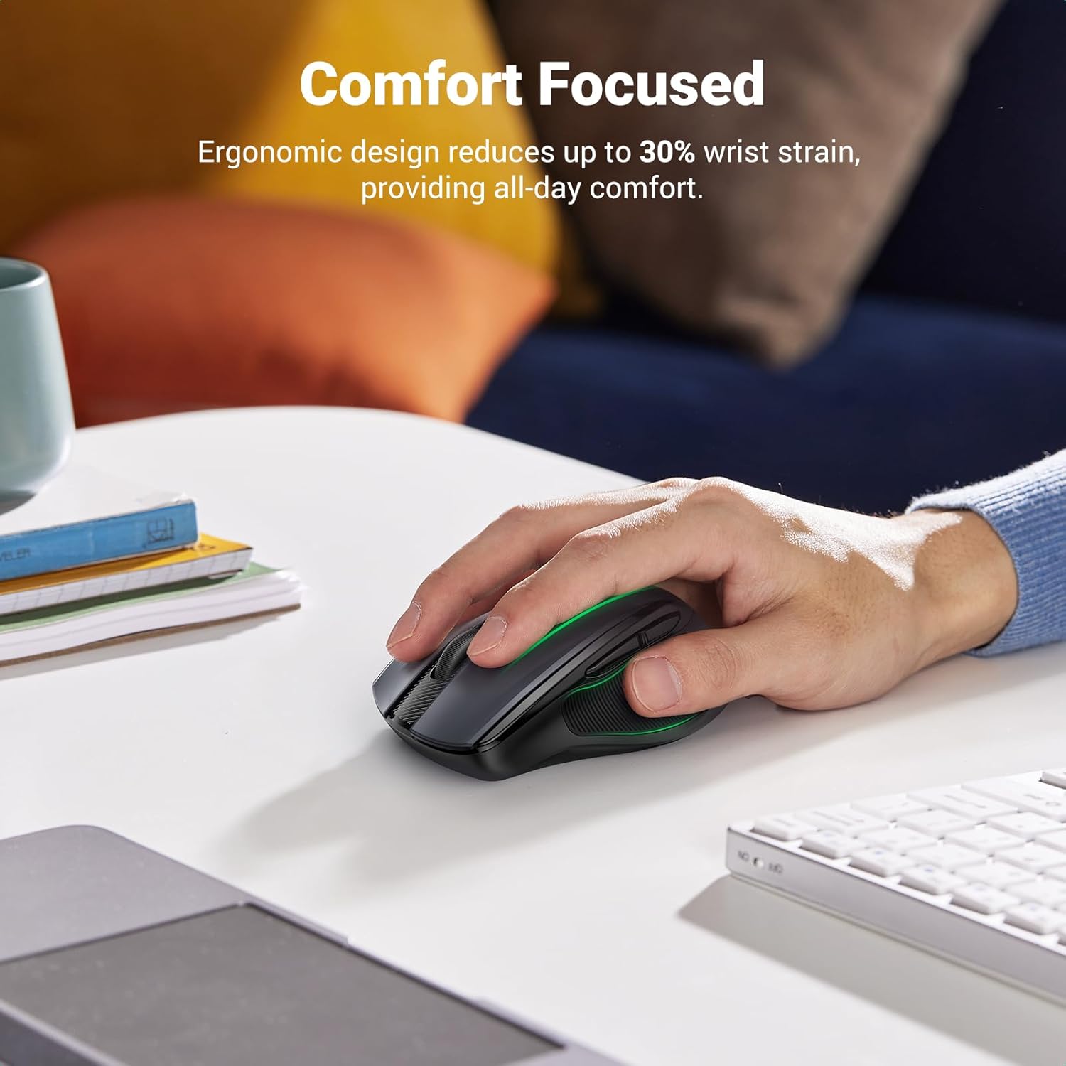 UGREEN Ergonomic Wireless Mouse 15063