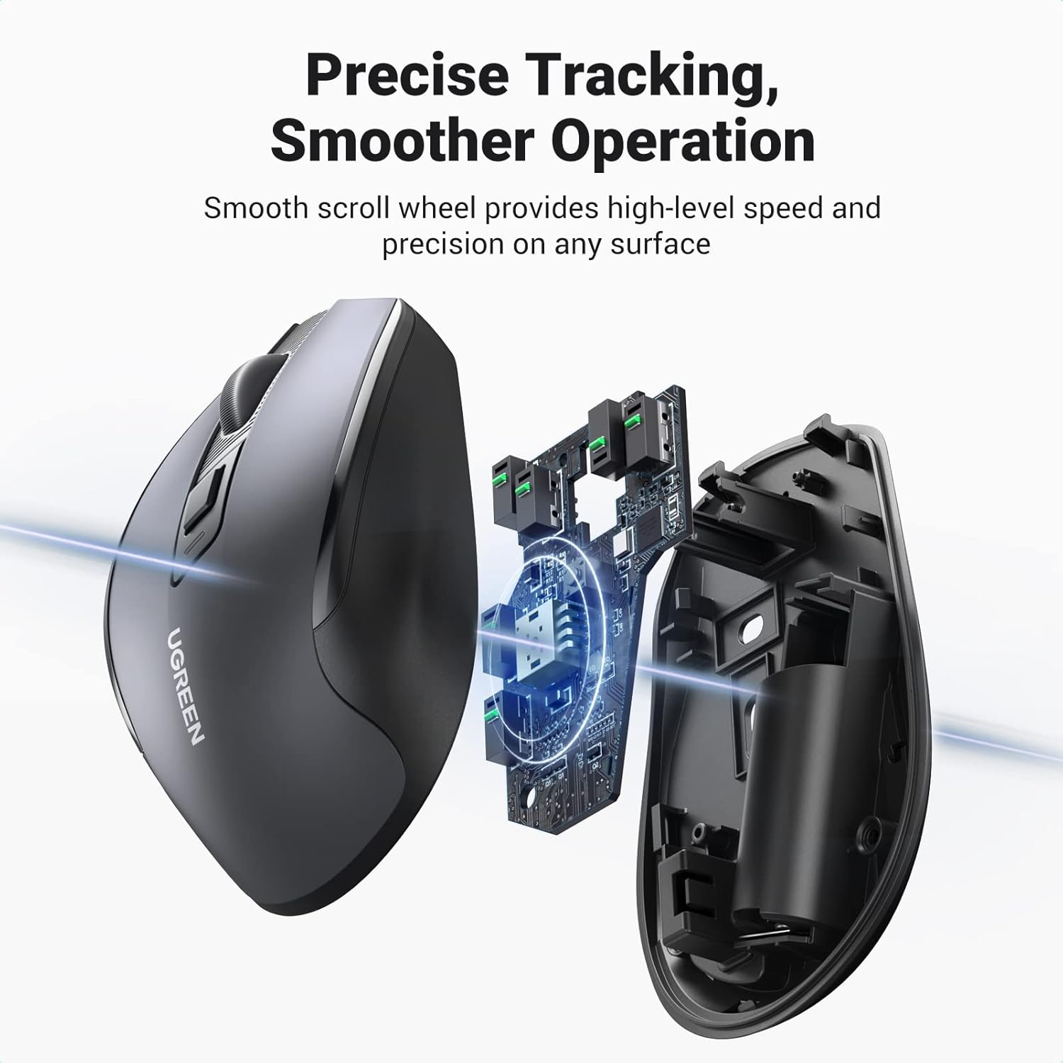 UGREEN Ergonomic Wireless Mouse 15063
