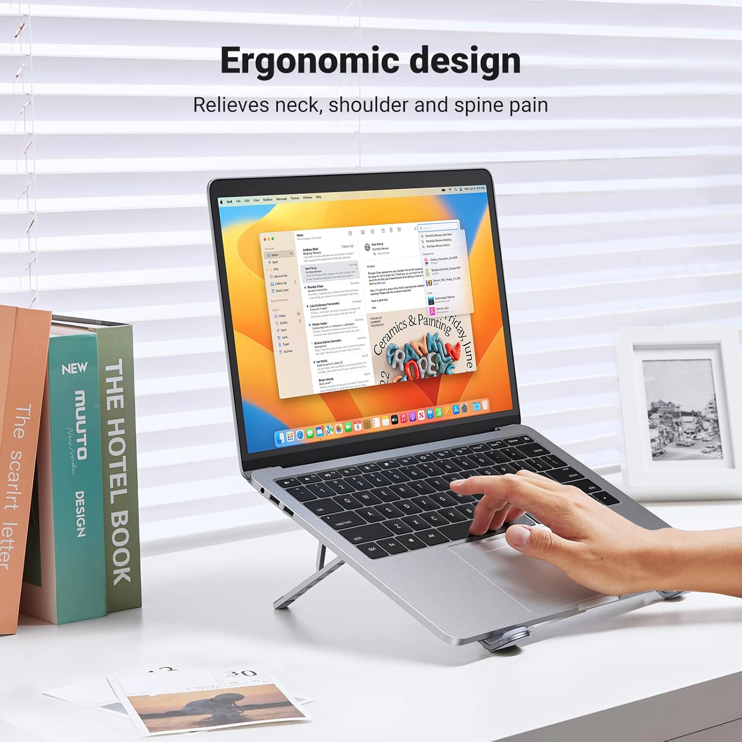 UGREEN Multi-Angle Adjustable Portable Stand for iPad (White) 30485