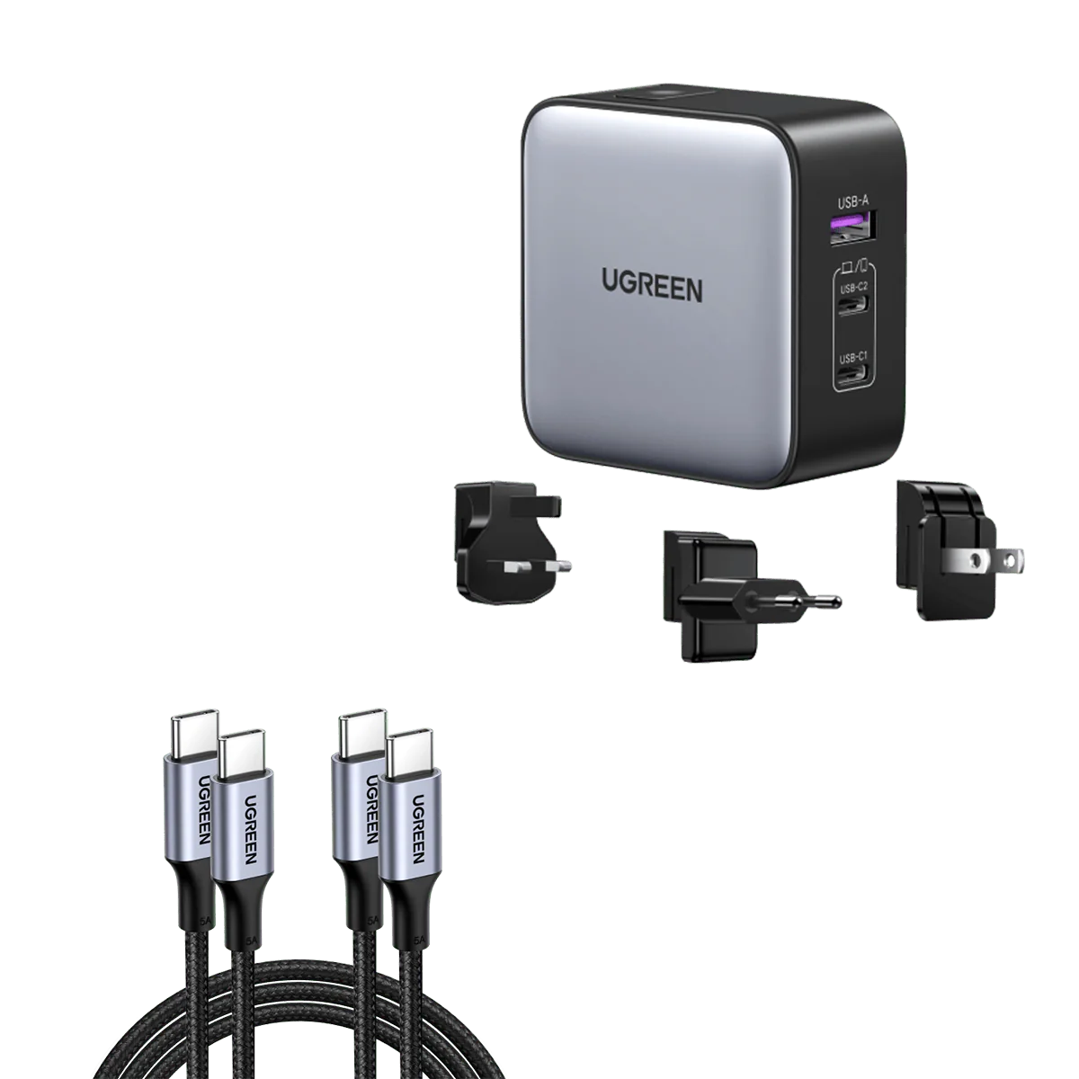UGREEN GaN 65W Fast Charger (3-Port) 90409