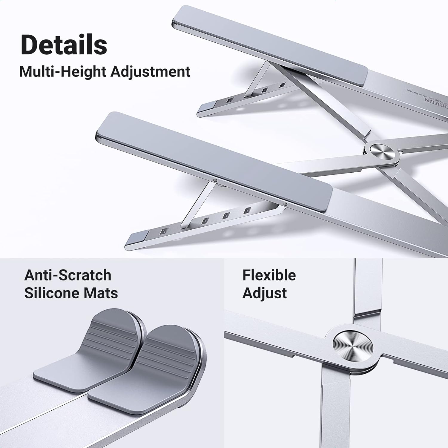UGREEN Multi-Angle Adjustable Portable Stand for iPad (White) 30485