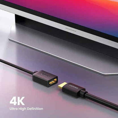 UGREEN Micro HDMI Male to HDMI Female Adapter Cable 22cm(Black) 20134