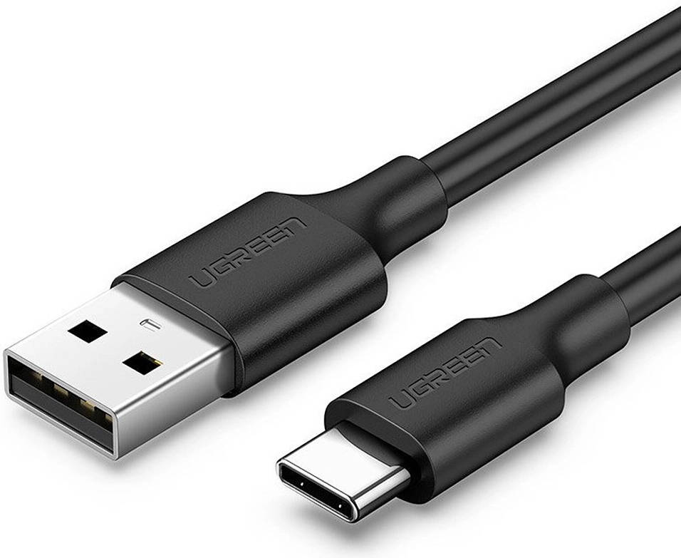 UGREEN USB-A 2.0 to USB-C Cable Nickel Plating 1m (Black) 60116