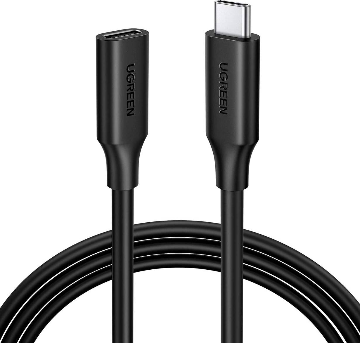 UGREEN USB-C/M to USB-C/F Gen2 5A Extension Cable 1m (Black) 10387