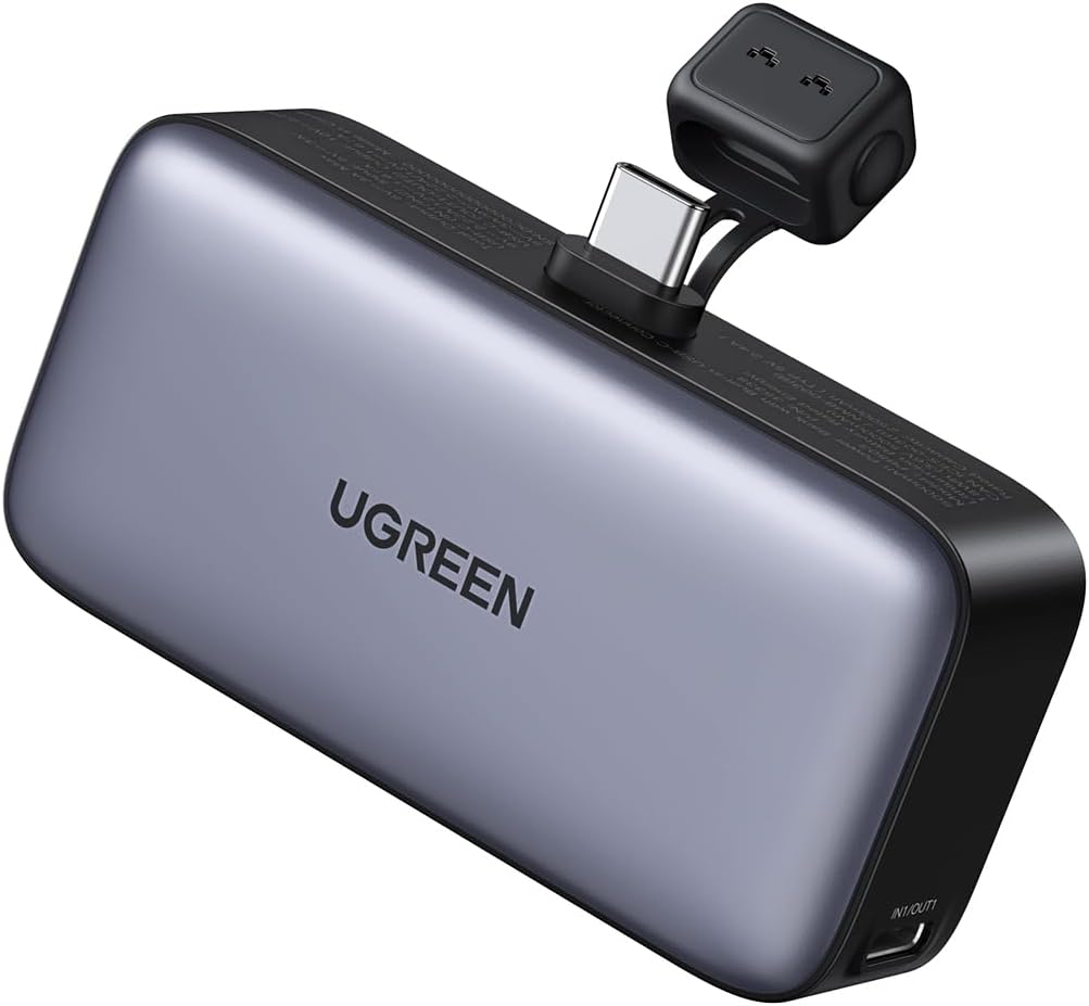 UGREEN 5000mAh Power Bank with Built-in USB-C Connector  35338