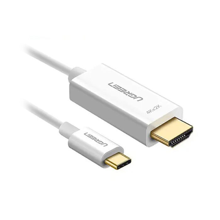 UGREEN USB Type C to HDMI Cable Male to Male ABS Case 1.5m (White) 30841