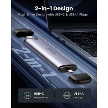 UGREEN USB-C+USB-A M.2 M-Key Hard Drive Enclosure 10G 70532