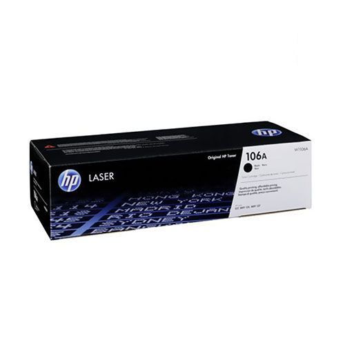 HP 106A Black Laser Toner Cartridge - Black | W1106A